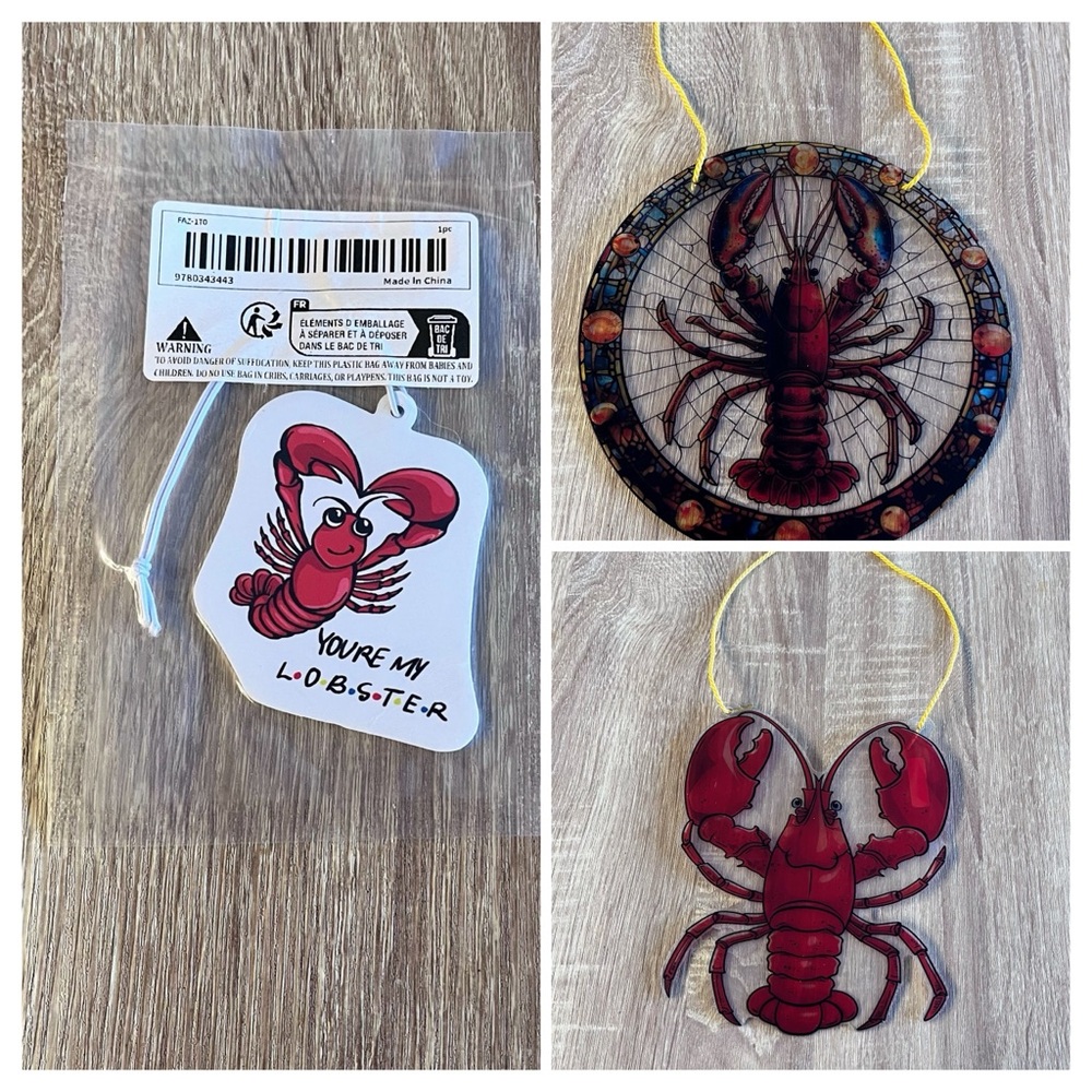 Red Lobster Hanging Decor Set